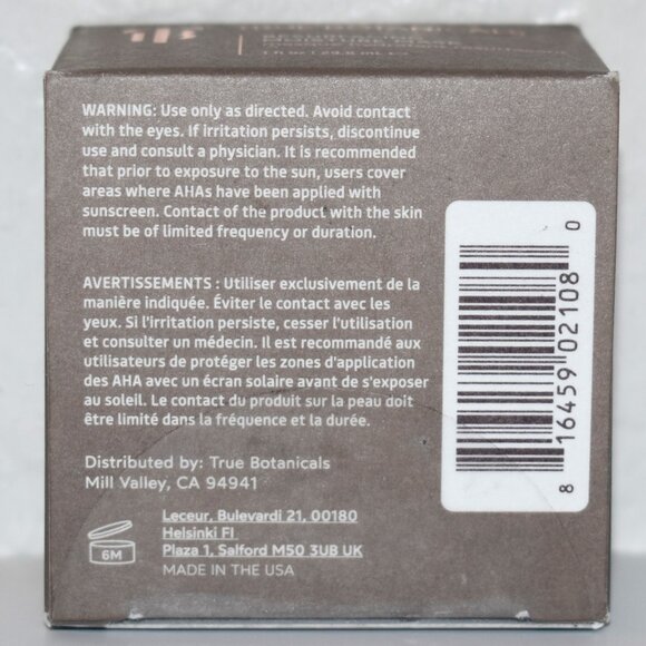 NEW True Botanicals Resurfacing Moisture Mask 29.6ML (1 fl. oz.) - Picture 5 of 5